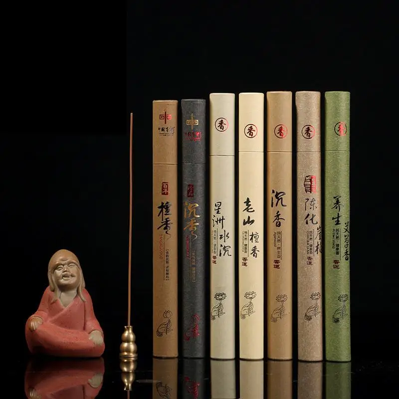 

Wholesale 45pcs/Box Natural Sandalwood Incense Stick 10min Burning Buddha Stick Incense Air Freshener Aromatherapy