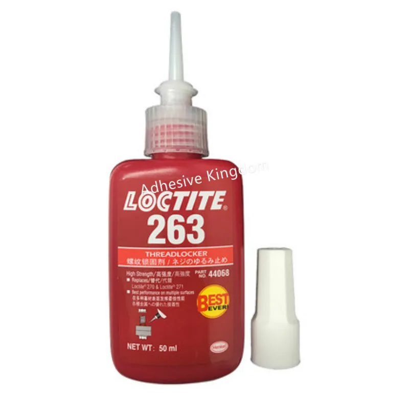 

2Pcs 50ml Loctite 263 Red oil resistant high strength screw locking glue