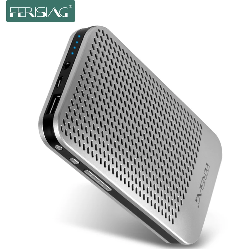  FERISING Power bank With Bluetooth Speaker 5000mah External Battery Portable 19Wh USB Sound Powerba