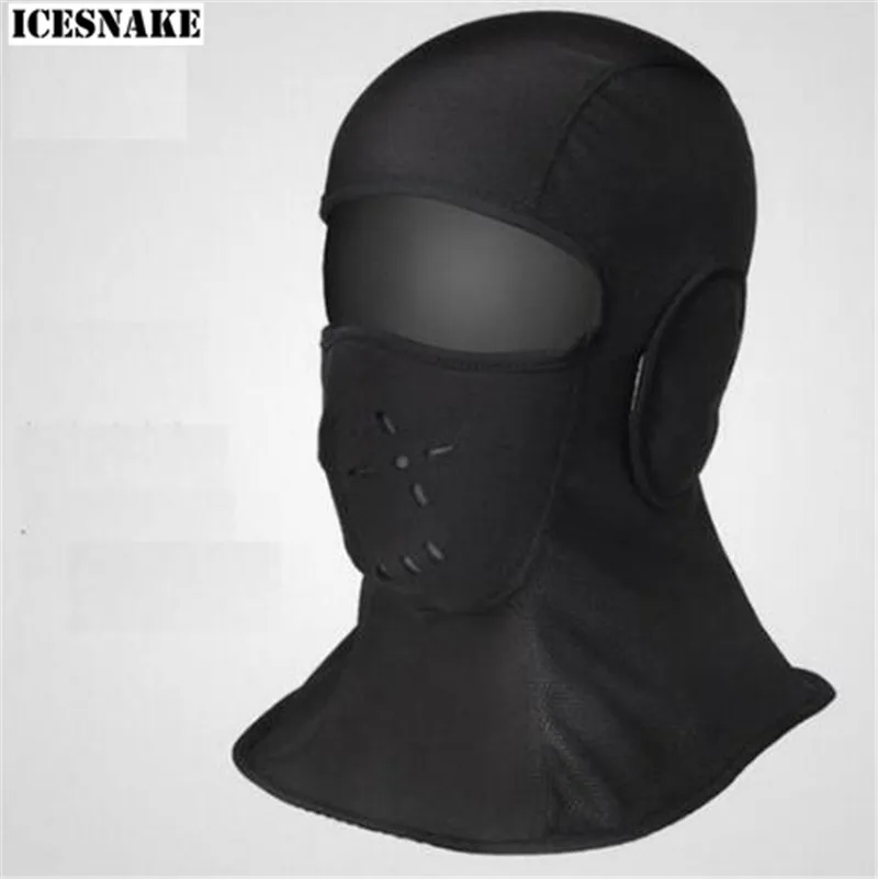 

ICESNAKE Motorcycle Winter Cycling Cap Windproof Fleece Thermal Face Mask Bandana Sport Ski Running Bicycle Neck Hat Head Scart