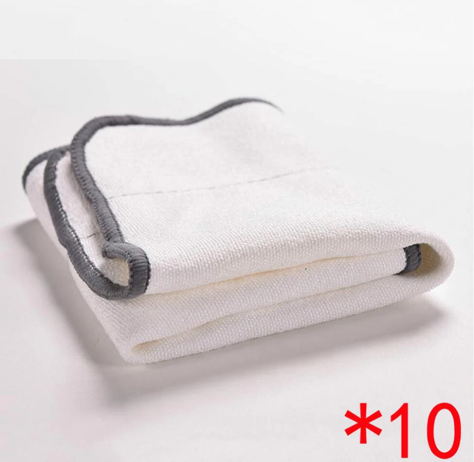 

10PCS/LOT Microfiber Dry Dweeping Mopping Cloths For iRobot Braava 380 380t 320 Mint 4200 5200 Robotic Resuable Cleaner