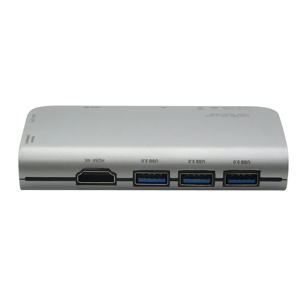 Концентратор USB 3 0 Type C на Lan карту Gigabit Ethernet адаптер 4K HDMI SD Micro Card Reader Hub для Macbook 5