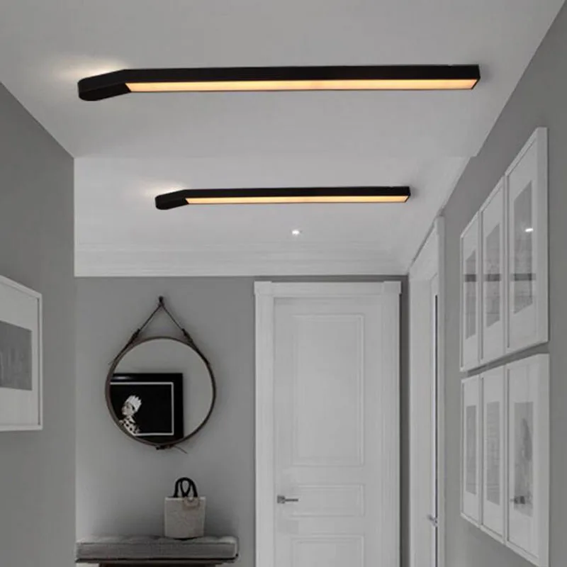 

New Match Simple Creative Office Living Room Bedroom Aisle Corridor LED Strip Ceiling Light lighting fixture led lamps ceiling