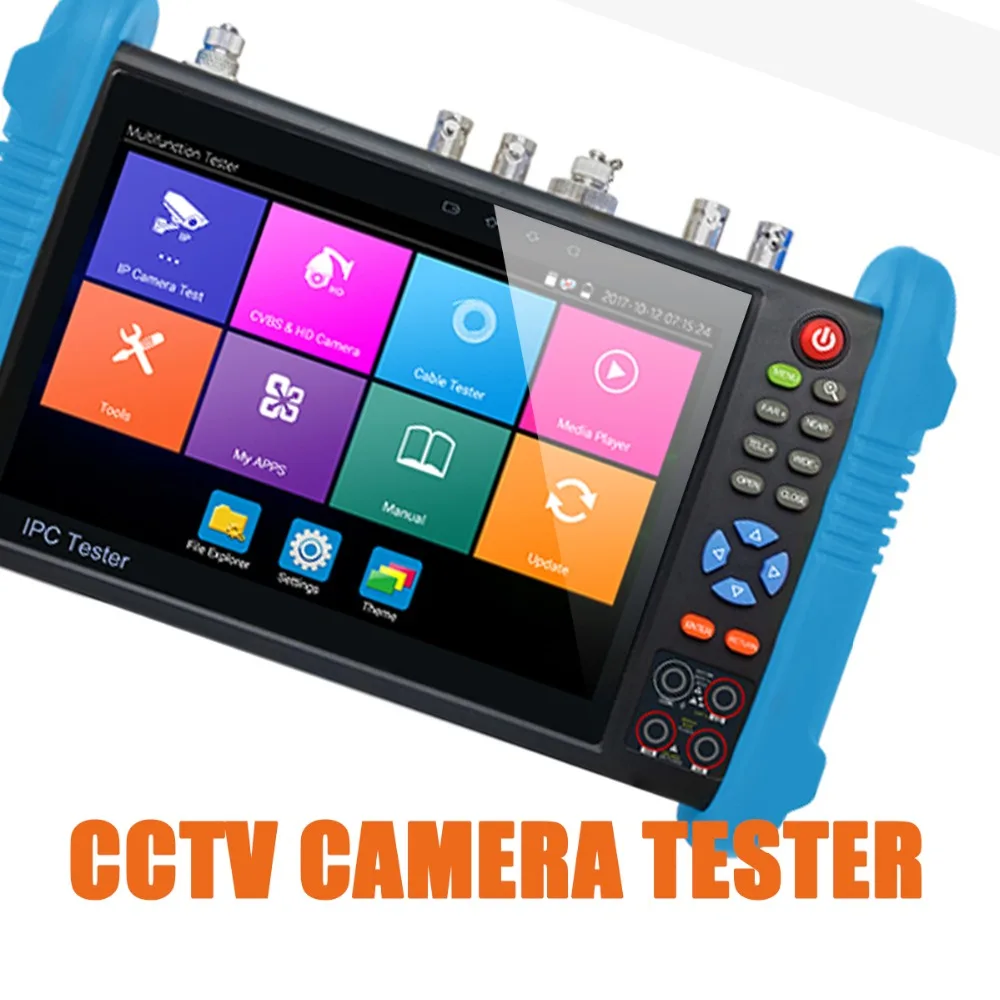 IPC9800 плюс 7 дюймов монитор камеры cctv Камера видео Тесты PTZ 8MP TVI 8MP CVI 5MP аналоговая камера высокого разрешения SDI с кабелем tracer, цифровой мультиметр