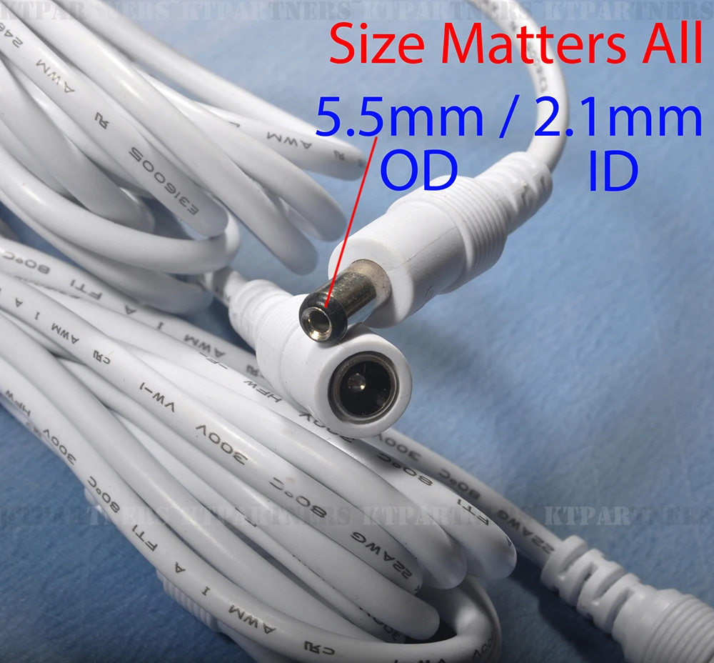 1/3/5 метров 3/10/16 футов Мощность адаптер удлинитель DC 12 V 5,5 мм* 2,1 мм Мощность шнур для видеонаблюдения Камера