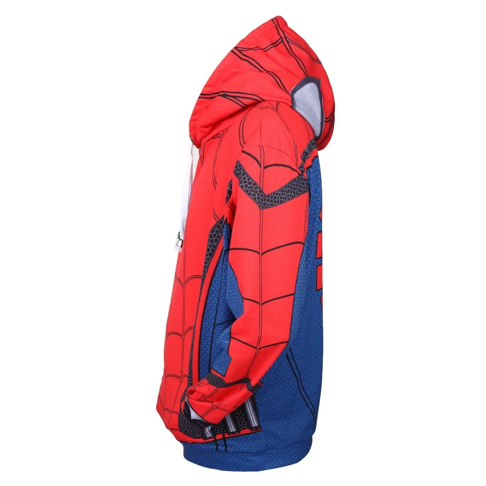 Костюмы для косплея «Человек-паук»; толстовки с 3D принтом; пальто; куртки; Повседневная модная толстовка с капюшоном