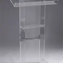 Изысканный акриловый Трибуна S церковной кафедры Подиум трибуна