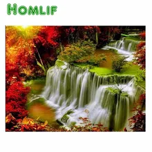 5d eigen foto Заказная алмазная живопись каскады Рождественская вышивка diy крестиком Рождественский Декор Горячая 925 свечение