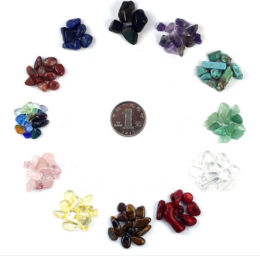 200g Mixed Sizes Natural Stones Beads For Jewelry Epoxy Resin Fillers