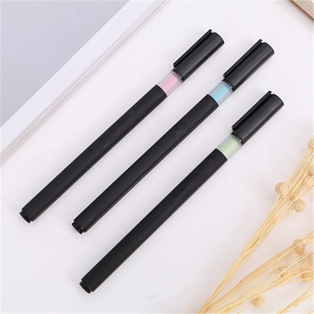 

Simple Cool Black Gel Pen Signature Pen School Office Supply Promotional Gift Black Ink pen 1PCS