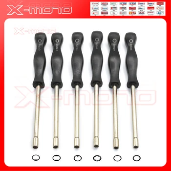 

6 Pcs/ Set Carburetor Adjustment Tool Pac Man Single D Double D Hexagon Hex Socket 21-Teeth