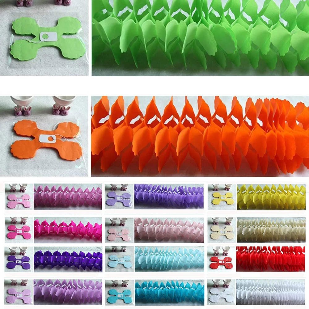 

Hanging Tissue Paper Festival Wedding Clovers Garland String Party Home Decoration 30g Paper Garland Decoration Home D30