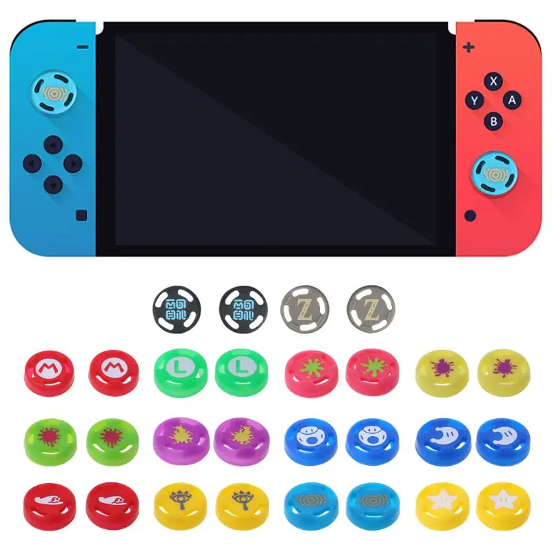 

1 Pair Analog Thumb Stick Grips Caps Silicone JoyCon Controller Sticks for Nintendo Switch NS