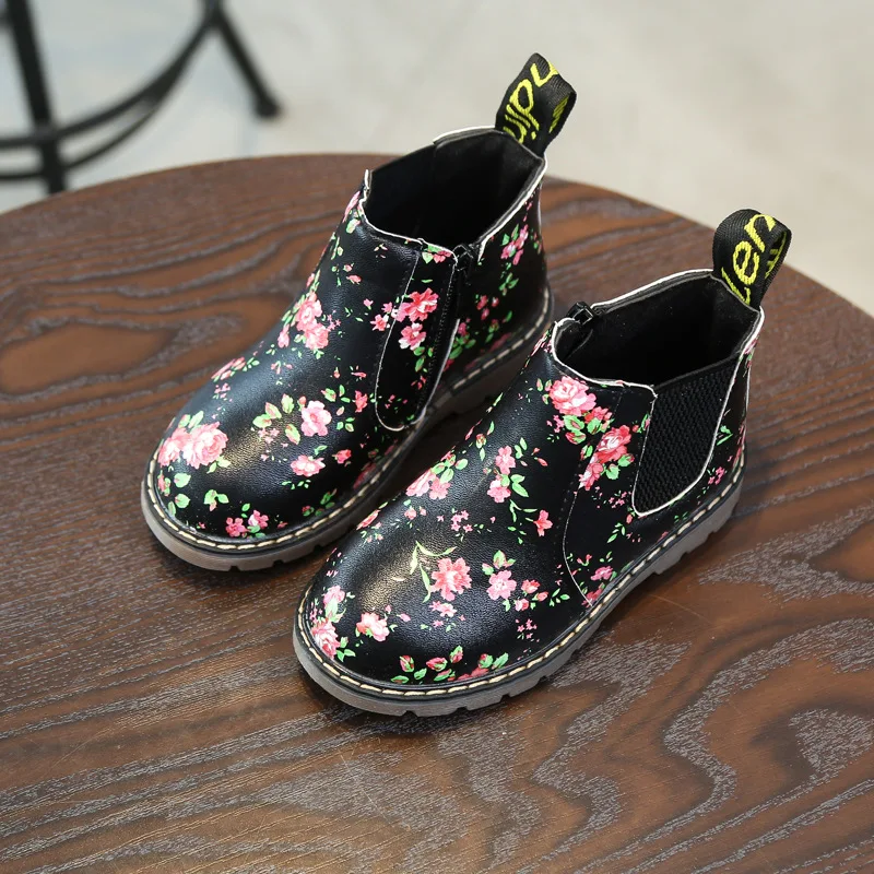 

AFDSWG spring and autumn black short low heel waterproof rubber boots for girls grey boots for boys, children gumboots