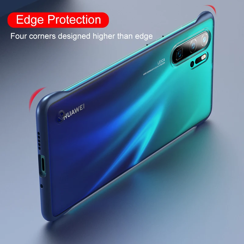 Матовый Бескаркасный чехол honor 20 без оправы coque on для huawei p30 pro p 30 lite light 30 lite 30pro Borderless чехол для телефона с веревкой