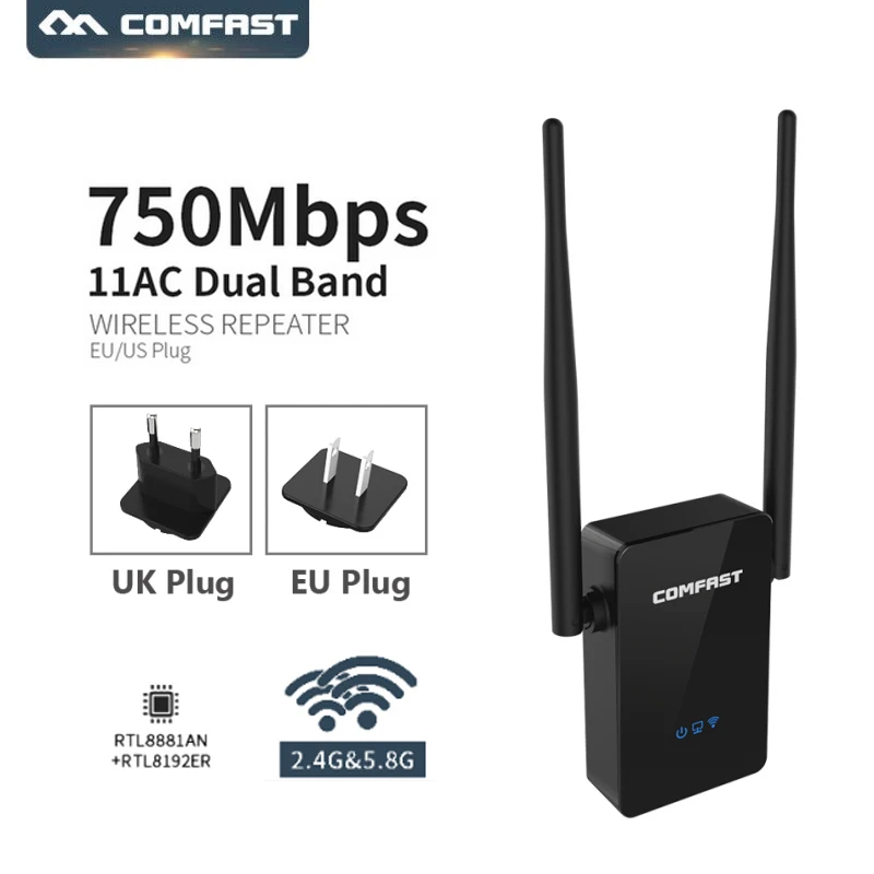 300M 750Mbps wifi ретранслятор двухдиапазонный удлинитель 5g 2 4g беспроводной