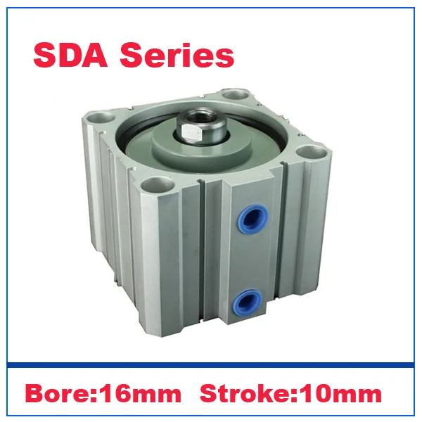 High quality 16mm bore 10mm stroke double acting valve actuator cylinder pneumatic SDA16-10 compact air cylinders | Обустройство дома