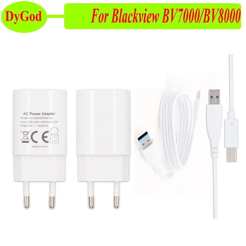 

DyGod For Blackview BV9000 Pro BV8000 Pro S8 Universal USB Fast Charging Adapter+Type-C Jack For Oukitel K10 For Ulefone Armor 2