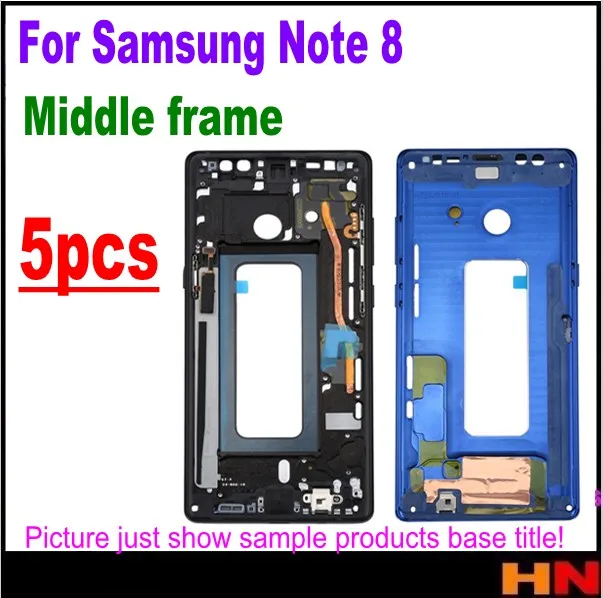5 шт. оптовая продажа средняя рамка пластина корпус чехол для Samsung Galaxy Note 8 Note8 N950 |