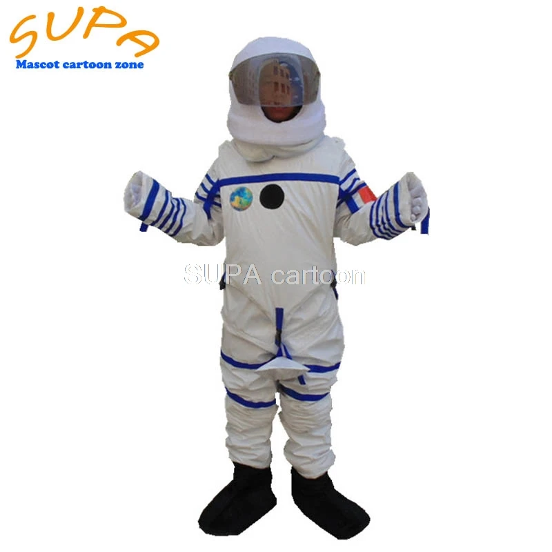 Высококачественные белые космические костюмы косплей костюм космонавта со шлемом тема вечерние маскарадный костюм униформа для мужчин