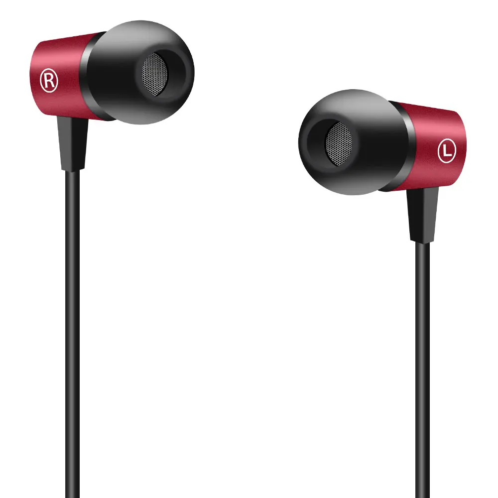 

06 Stereo Headset 3.5mm Wired Earphone Portable Sport Running Stereo with Microphone for Mobile Phone Samsung Xiaomi