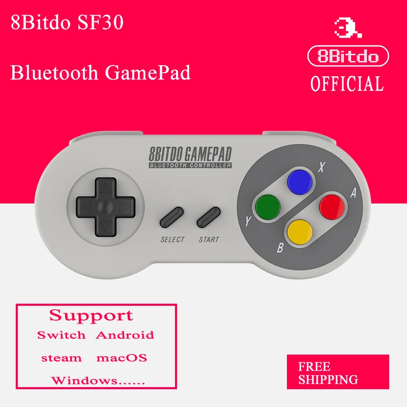 

8Bitdo SF30 Bluetooth Wireless Controller Support Nintendo Switch Android MacOS Gamepad New Packaing
