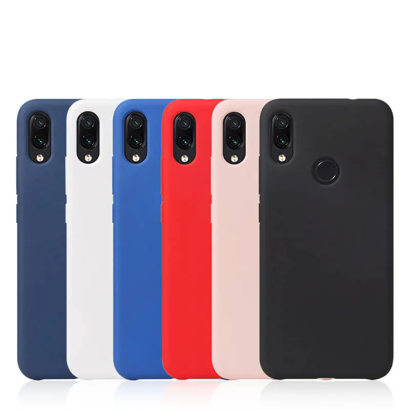 

Case for Xiaomi Redmi Note 7 Case Redmi Note 7 Liquid Silicone Bumper Shockproof Cover Phone Cases Luxury Xiomi Redmi Note7 Case