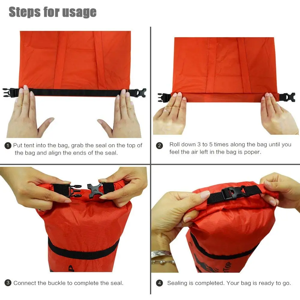 Geertop UltraLéger Imperméable 20D réglable Tente Sac compression sac polochon...