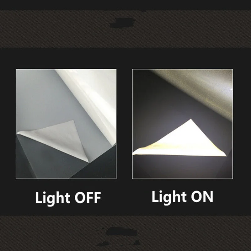 

50cmx200cm Reflective Heat Transfer Vinyl, Heat Press Vinyl film for Sign Making Safety Film Iron on Vinyl Hat T-shirt Using