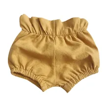 LONSANT, летние шорты для малышей Однотонные трусы с рюшами для мальчиков и девочек, милые пышные шорты для новорожденных Модные Детские хлопковые шорты