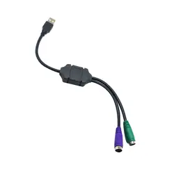 Двойной USB к PS2 Мышь и клавиатуры, конвертер, кабель адаптер для компьютера desktop 100% новый бренд и высокое качество Z513