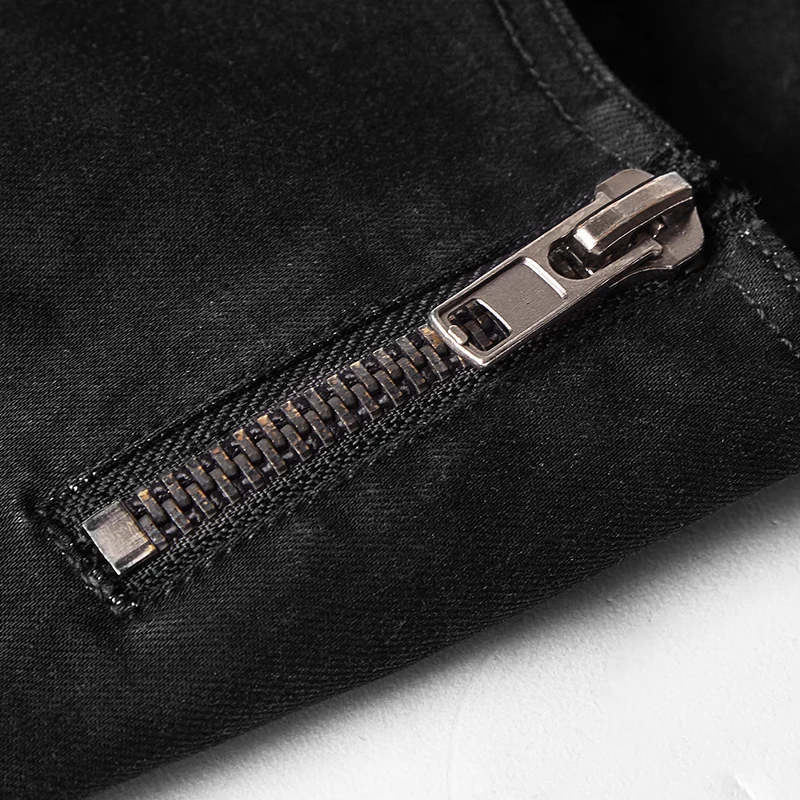 Панк рейв мужские Индивидуальные винтажные брюки тяжелый металл с карманом улица рок черные узкие брюки хип-хоп брюки уличная одежда брюки