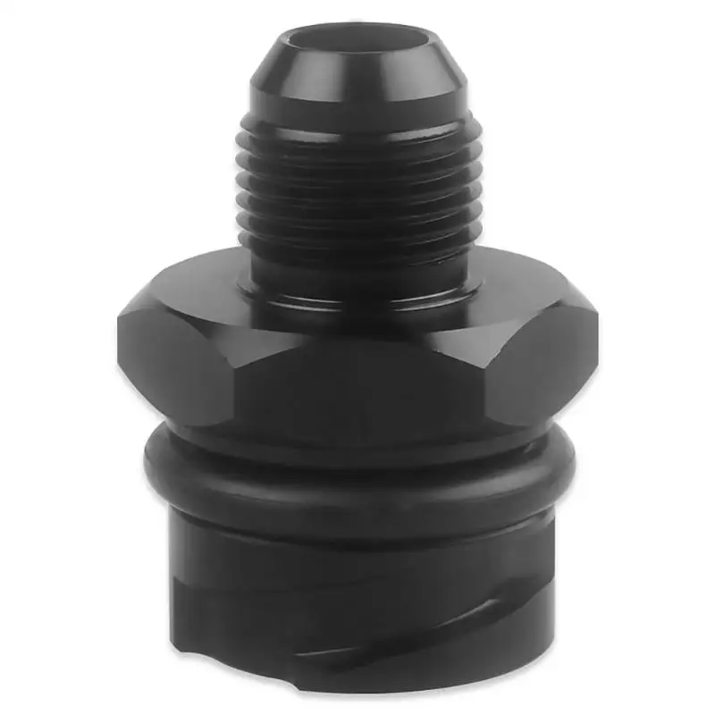 Car Valve Cover Oil Cap w/-10 AN Fitting for LSX LS1/LS6/LS2/LS3/LS7 Black