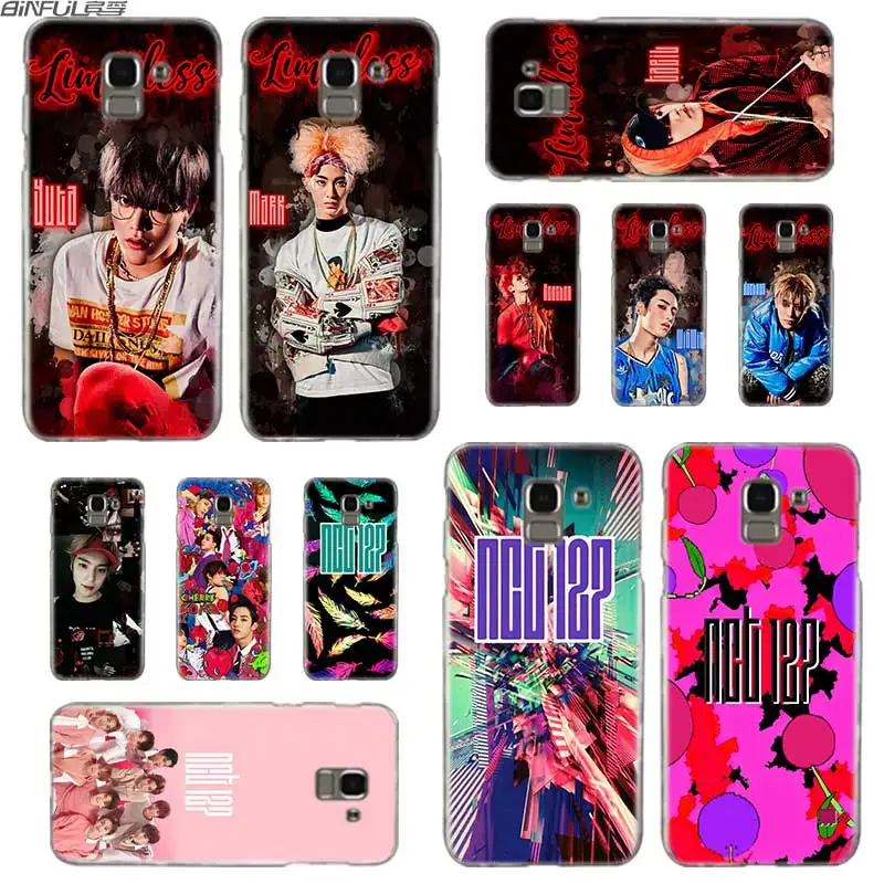

BINFUL Transparent hard case for Samsung J3 J4 J5 J6 J7 J8 2015 2016 2017 EU 2018 Prime Max NCT 127 Kpop Boy