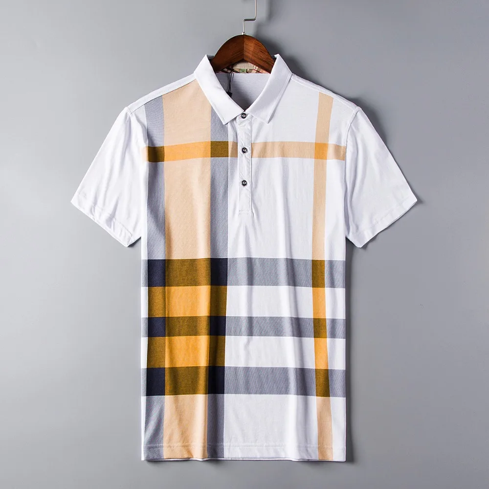 2016 Реального Ralphlauren Человек Новый 2017 Лето Марка Стиль плед Деловые Мужчины Polo