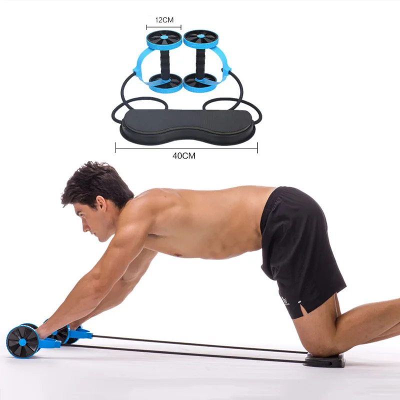 Ab Roller Wheel Stretch Elastic Abdominal Resistance Pull Rope Tool Muscle Trainer Arm Waist Leg Exercise Gym Fitness Equipment Ab Roller Wheel Stretch Elastic Abdominal Resistance Pull Rope Tool Muscle Trainer Arm Waist Leg Exercise Gym Fitness Equipment