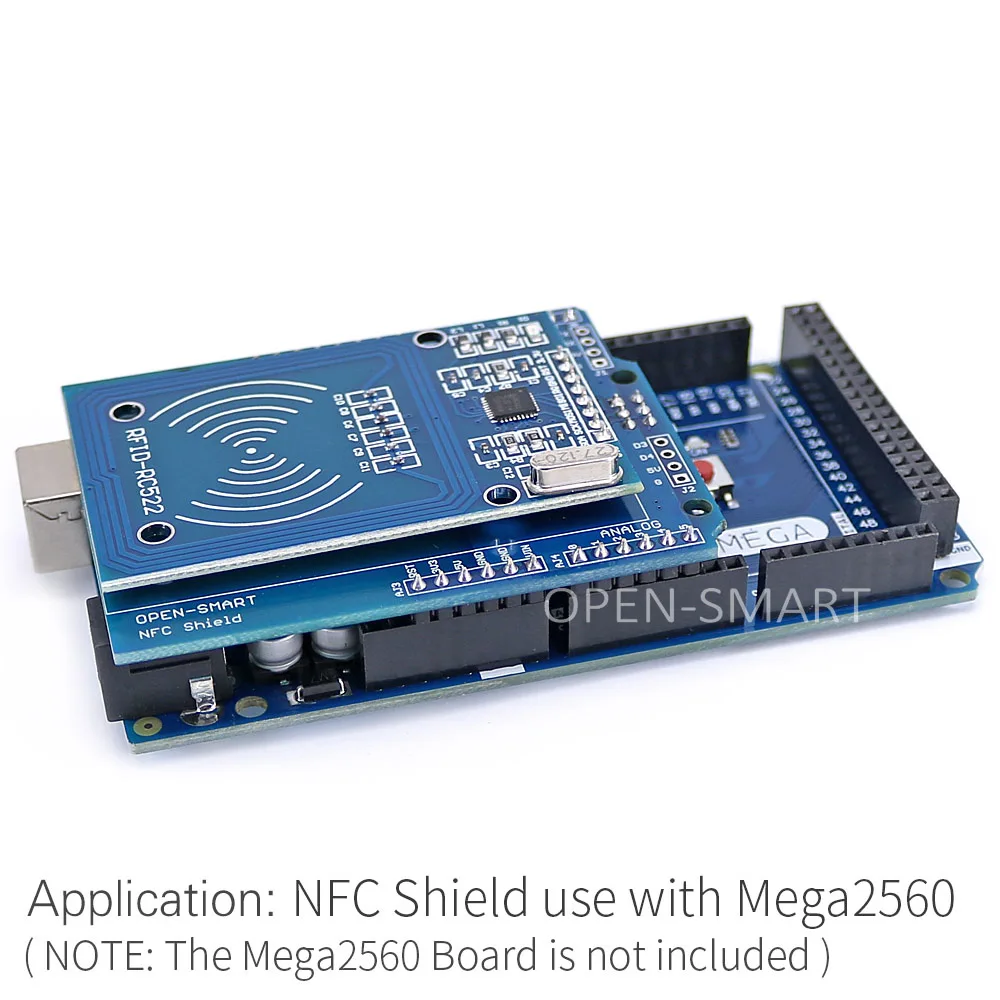 NFC щит RFID RC522 Модуль РФ карт IC Сенсор + S50 RFID смарт-карты для Arduino UNO/Mega2560