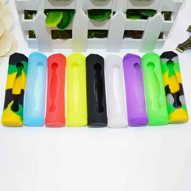 

5PCS Silicone Case Cover for 18650 Battery Protective Wrap Skin Random Color