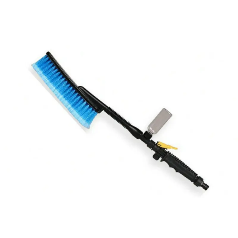 1pc Blue Car Wash Brush Auto Exterior Retractable Long Handle Water Flow Switch Foam Bottle Car Cleaning Brush Free Shipping