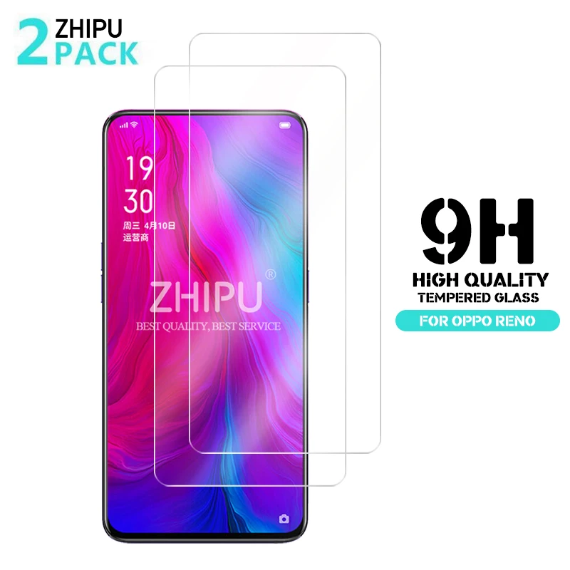 2 Pcs Tempered Glass For Oppo Reno Screen Protector 2.5D 9H Premium 6.4 Protective Film | Мобильные телефоны и аксессуары