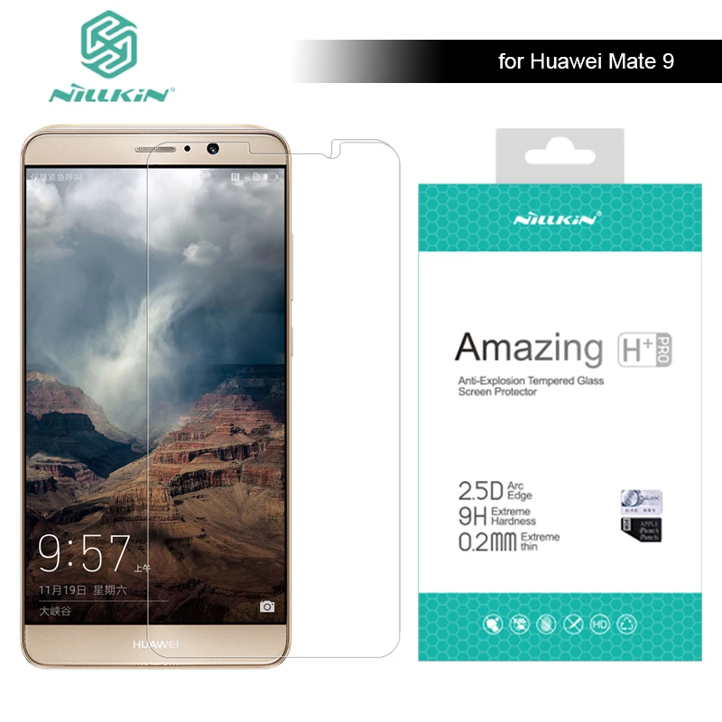 Для Huawei Ascend mate 9 Nillkin 9H Amazing H + Pro 0 2 мм ультра-тонкий протектор экрана из закаленного