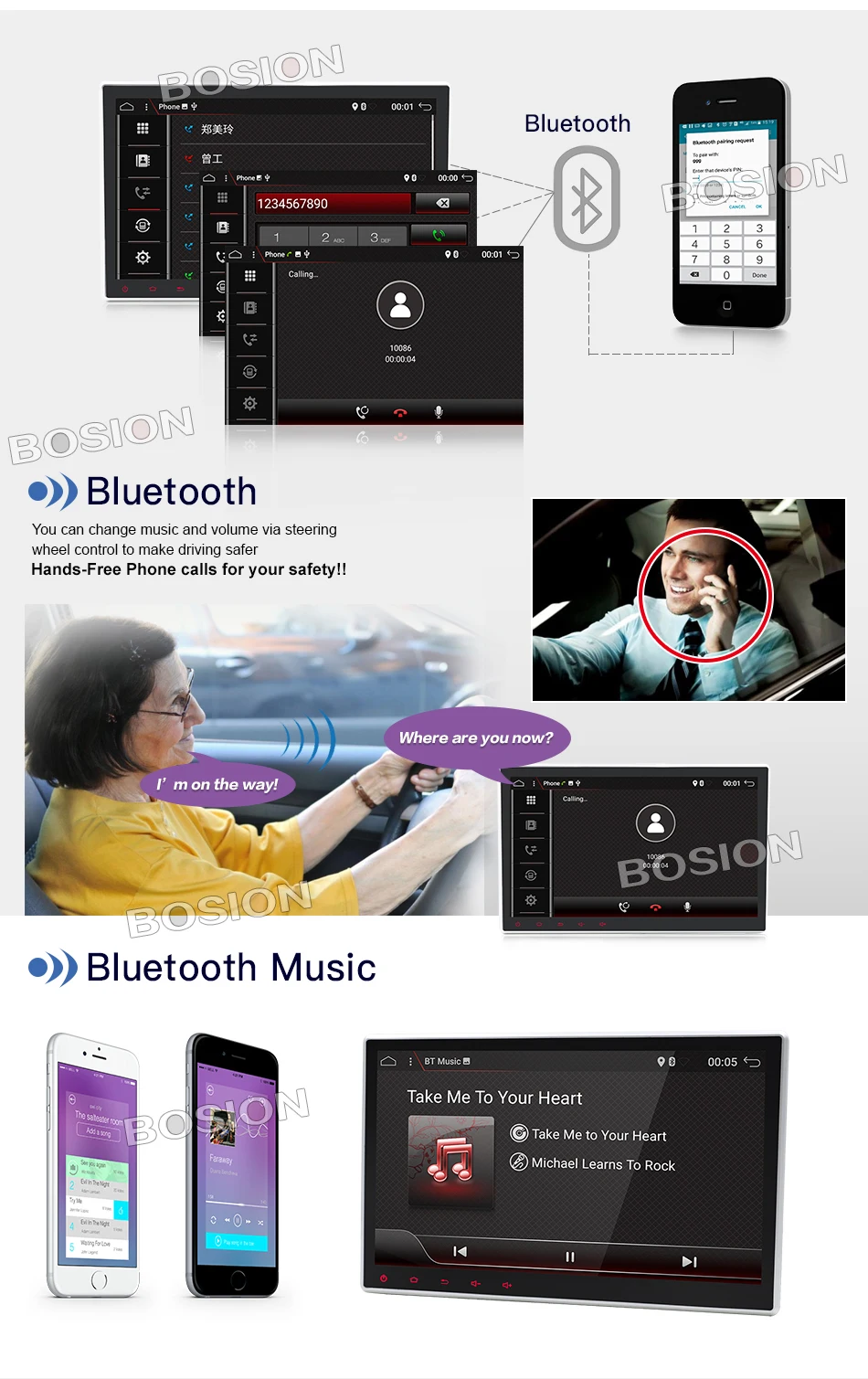 Discount Bosion Android 9.0 Octa Core 10.1 inch Double 2 din Car GPS DVD Player with BT WIFI DAB+ radio Stereo 2din Car Radio Multimedia 10