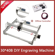 30*40 см 7 Вт/10 Вт лазерный гравировальный станок с ЧПУ 2 оси DC 12 В DIY домашний гравер Настольный деревянный маршрутизатор/резак/принтер с офлайн