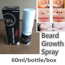 Original Beard growth spray 60ml beard grow stimulator 100 natural accelerate beard growth oil facial hair