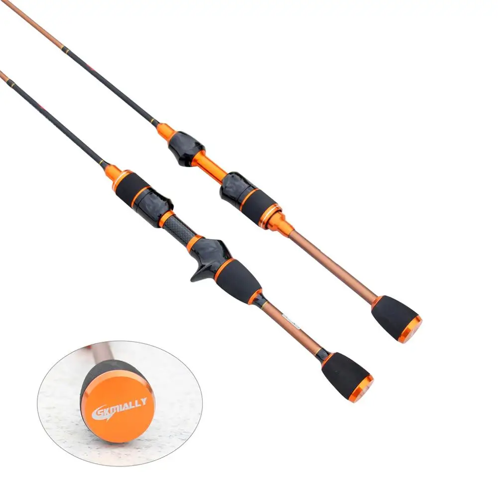 Skmially carbon ul spinning rod 1.8m 1.68m0.8-5g ultralight spinning rods ultra light casting spinning fishing rod vara de pesca