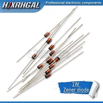 

100pcs 1W Zener diode DO-41 16V 18V 20V 22V 24V 27V 30V 33V 36V 39V 43V 47V 51V 56V 62V 68V 75V 1N4746A 1N4749A 1N4756A 1N4748A