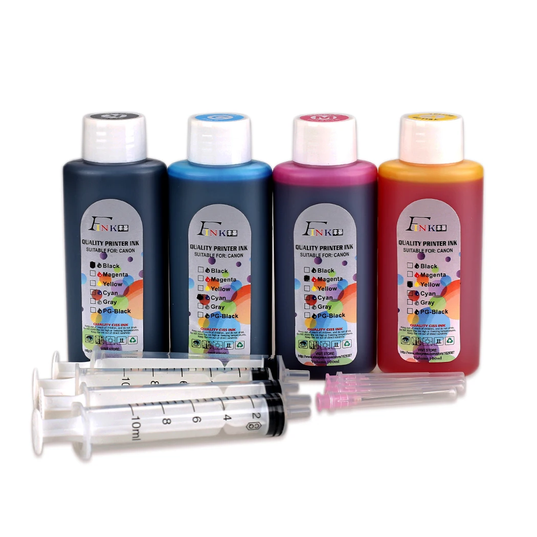 

4x100ml Bottle Ink Compatible With Canon PGI-1200,Work With Maxify MAXIFY MB2020 MB2320 MB2120 MB2720 Printer