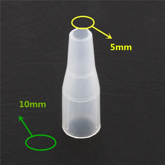 10pcs Transparent white Pencil Cap Pen Cover Student School Office Stationery Supplies 6