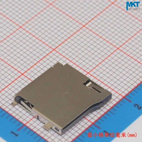 100Pcs SMD TF MicroSD Memory Card Socket Slot Connectorcard holder