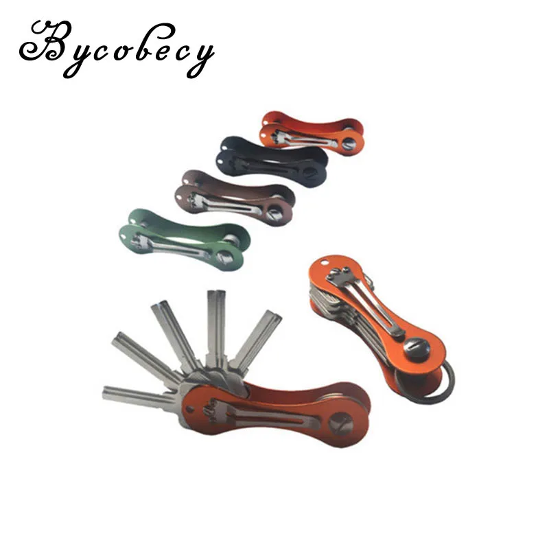 

BYCOBECY 2019 New Key Holders Fashion Smart Key Organizer Metal Casual Key Wallets Housekeeper Men and Women Car Key Holder